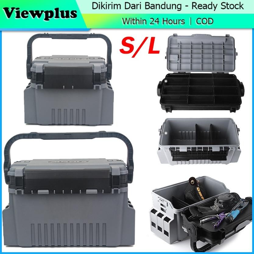 Tackle Box Pancing Kotak Peralatan Pancing Jigging Lure Box Fishing Box Mancing Serbaguna Besar Keci