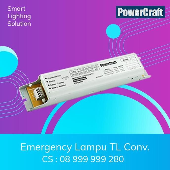 Powercraft,Emergency Lampu Tl Conventional