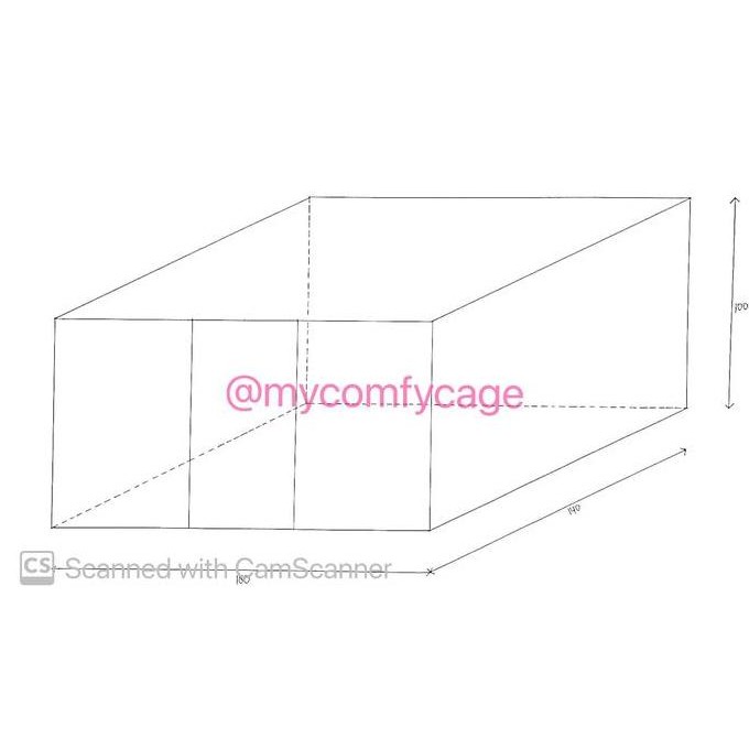 ready Pagar Anjing Aluminium Mycomfycage untuk Samoyed