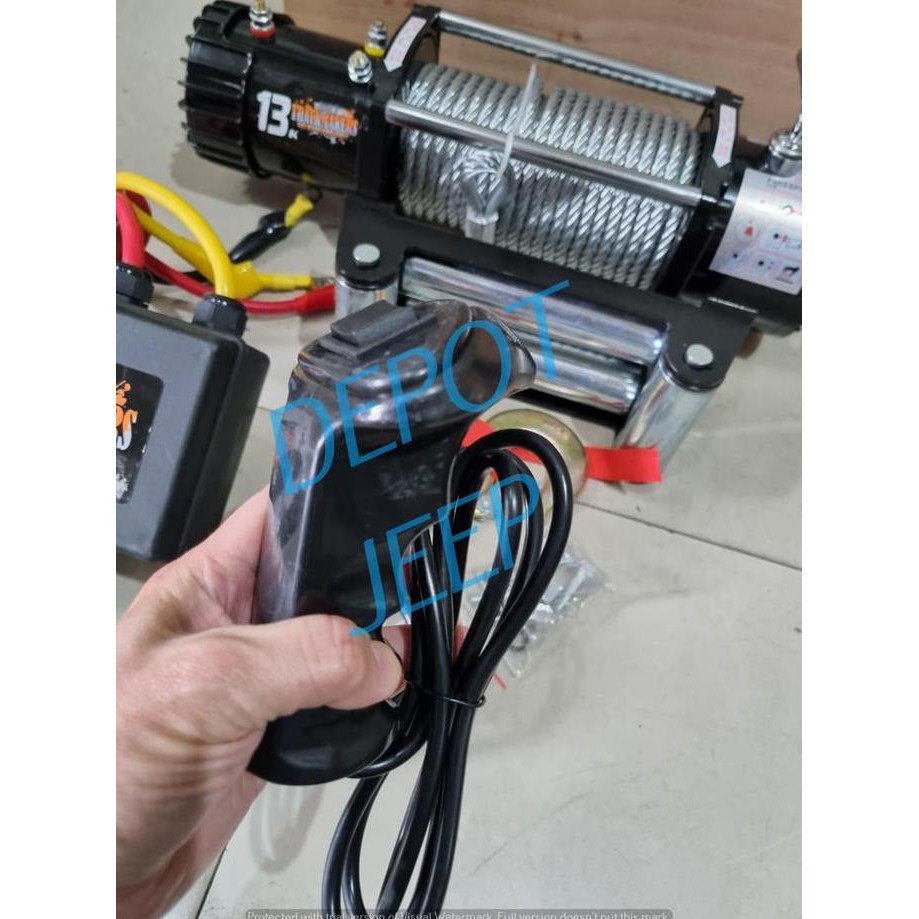 WINCH TRACK MAKERS 13LBS 24 VOLT SLING BAJA/WIRE ROPE
