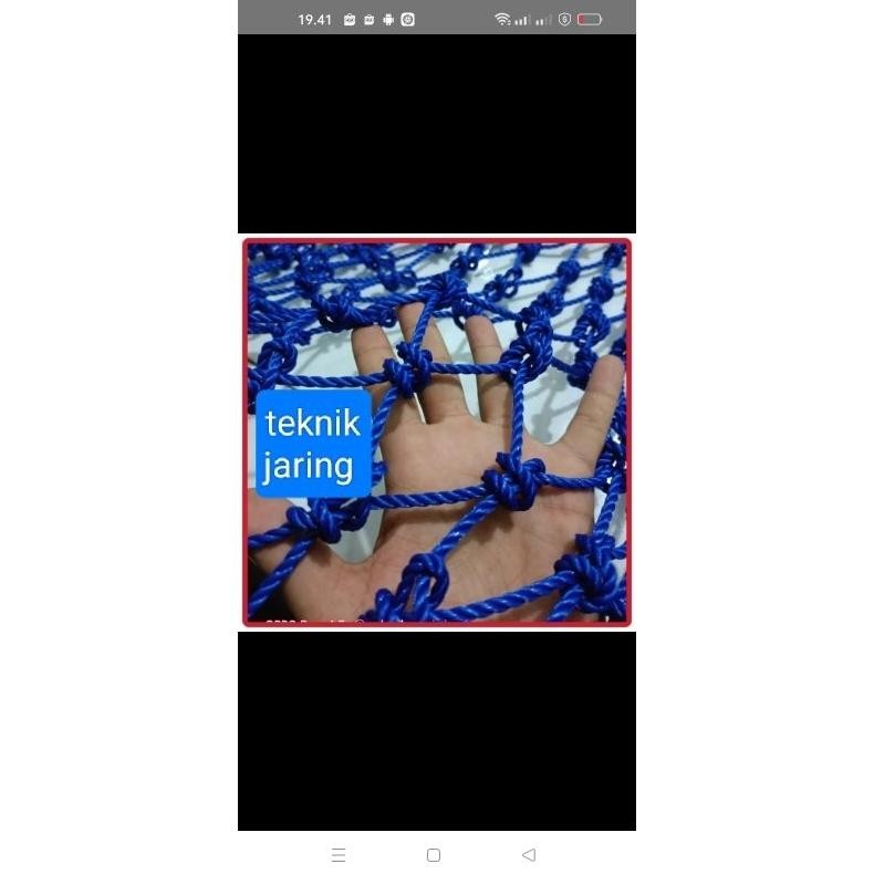 jaring pengaman lapangan 4mili jaring futsal jaring lapangan volly Nugi