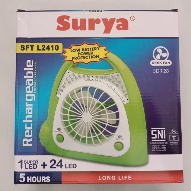 ] Kipas Angin Portable + Lampu Emergency Surya England