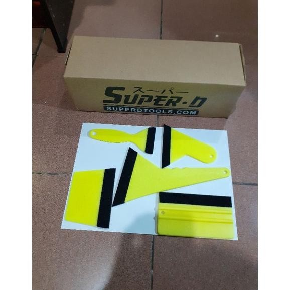 

Rakel Kape Scrapper Set SDT-51 + kain beludru isi 5pcs alat pasang sticker kaca film Super D +BELUDRU