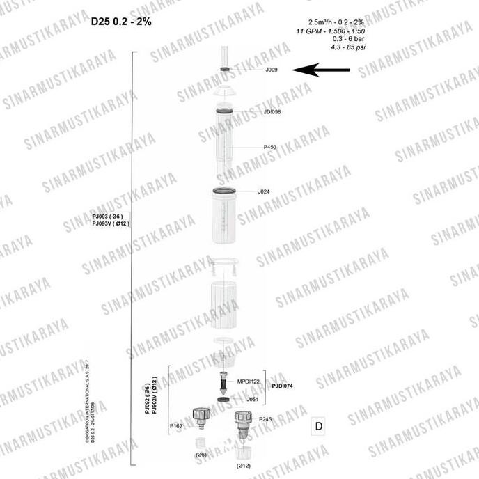 ready Seal Karet Dosatron Original - Spare Part Dosatron - Alat Ternak Ayam