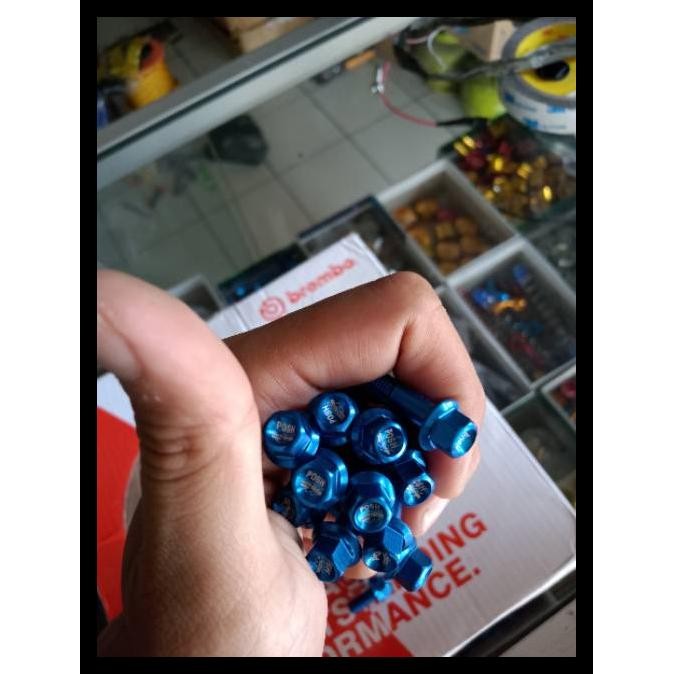 PODUK TERLARIS BAUT POSH ORIGINAL THAILAND BIRU BLUE SET CVT BEAT FI SCOOPY VARIO 110 INJEKSI ESP NE