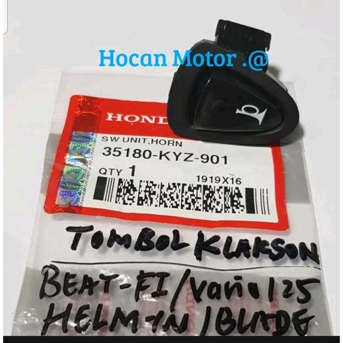 TOMBOL KLAKSON SAKLAR KLAKSON BLADE REVO ABSOLUTE SUPRA X 125 HELM IN