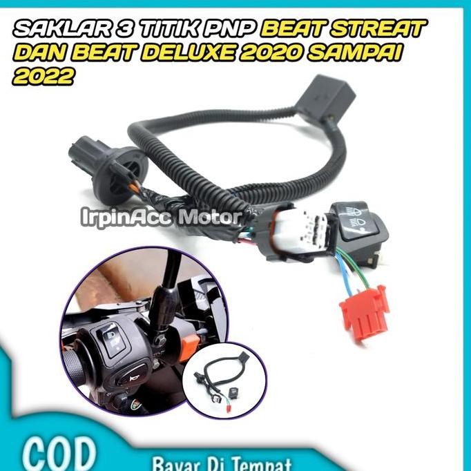 Saklar on off Beat Led Beat Deluxe Beat Street Saklar 3 titik PNP Beat