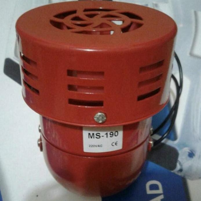 Motor Mini Siren Sirine MS 190 / Bel Sirine Alarm Pabrik Metal Case