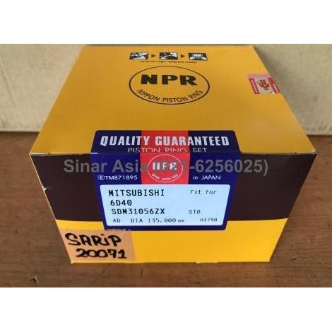 NPR PISTON RING PISTON / SEHER SDM31056 MITSUBISHI 6D40