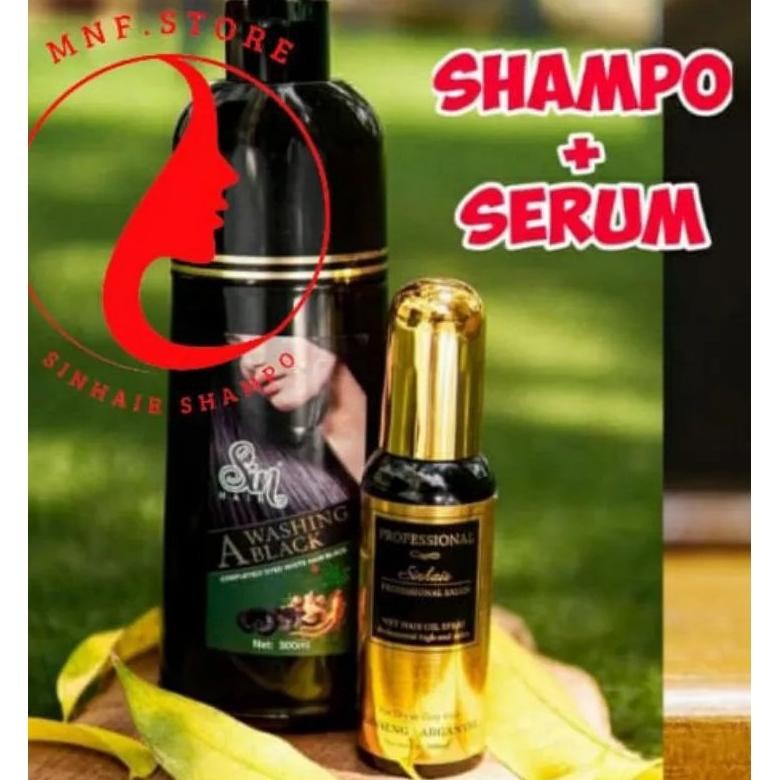 Terlaris Promo Sin Hair 300Ml .Shampoo Penghitam Uban. No. 1 Di Jepang. Original/Asli 100% Ready