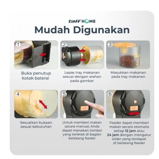 ready Mesin Otomatis Food timer Dispenser Pakan Makanan Ikan Aquarium auto