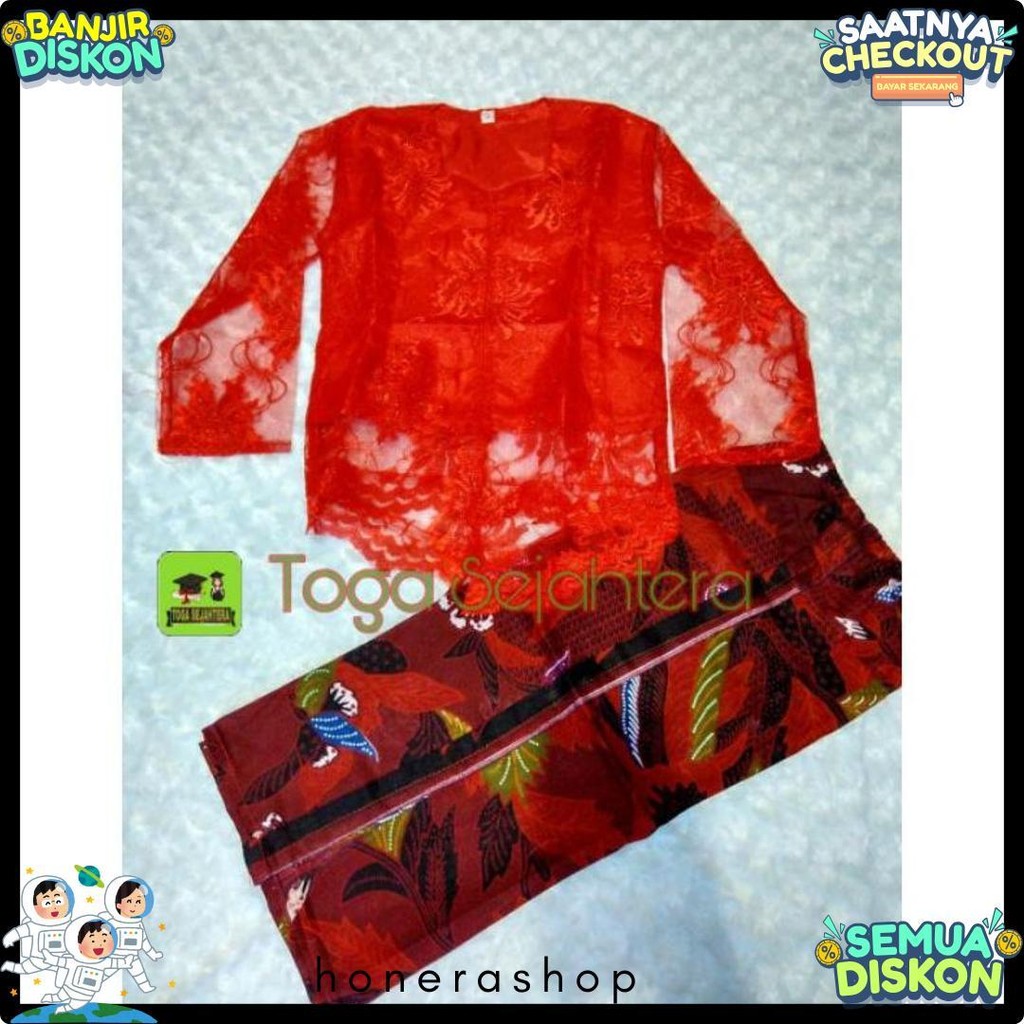 Baju Kebaya Marlena / Baju Adat Madura "Wanita" Anak Tk - Dewasa Terlengkap Dan Termurah