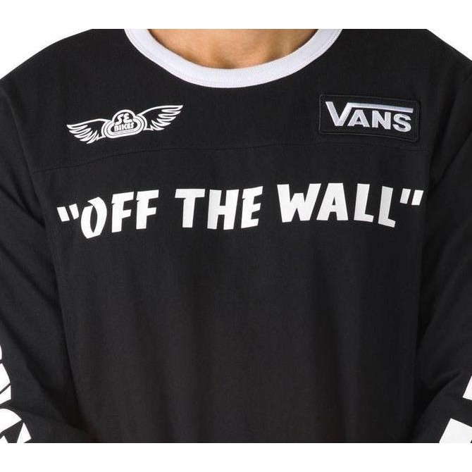 Sale Kaos Vans X Se Bikes Knit Black Longsleeve T-Shirt Original