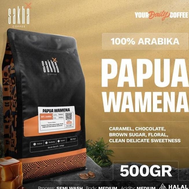 

PROMO BIJI KOPI BUBUK ARABIKA PAPUA WAMENA ARABICA COFFEE BEANS COFFE 500 GR