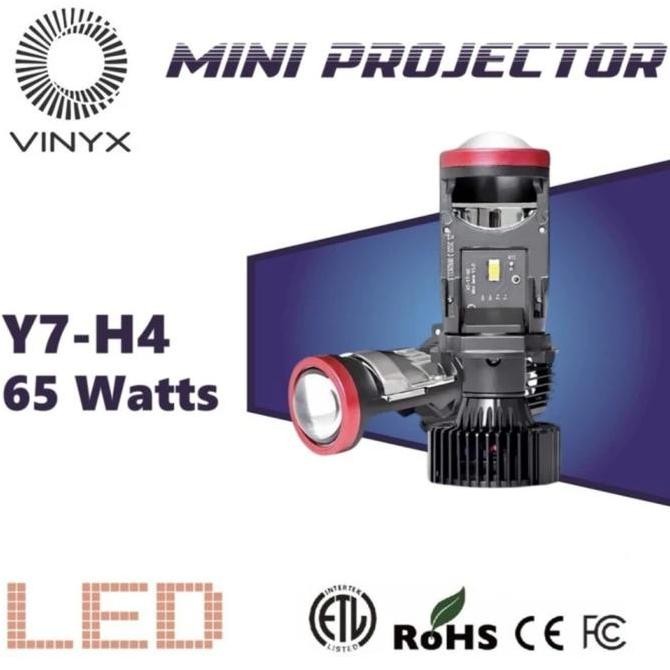 TERBARU - Lampu LED Mini Projector Vinyx Y7-H4 65W Y7D
