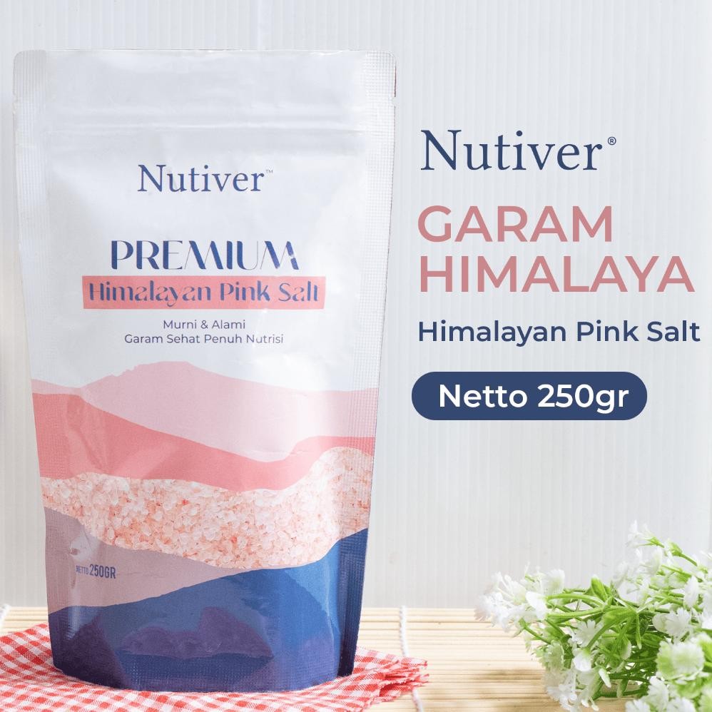 

(Terbaru) NUTIVER Garam Himalaya 250gr / Himalayan Pink Salt (Terlaris)