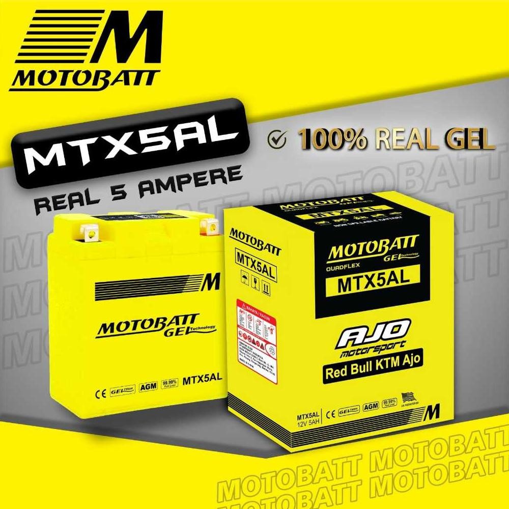 Aki Yamaha Mio Sporty / Mio Smile Motobatt Mtxal - 12Vah Original