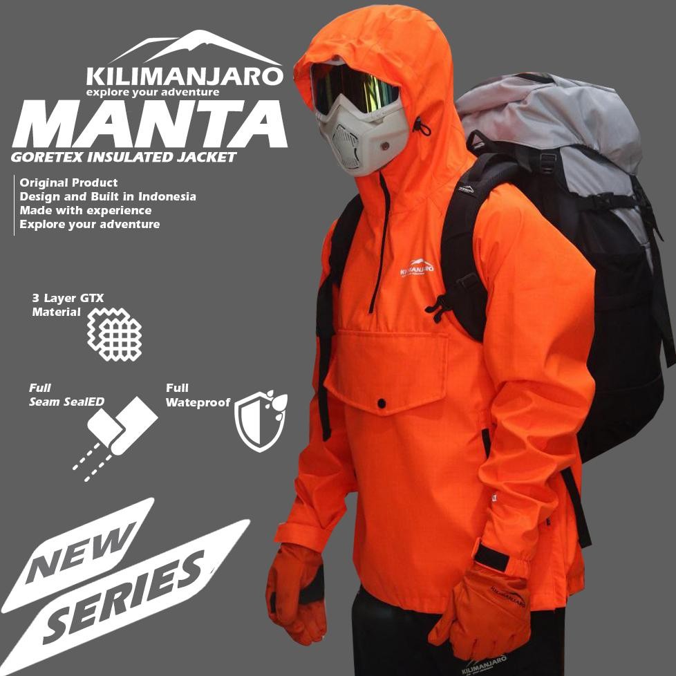 Murah Jaket Goretex Anorak Kilimanjaro Manta 3 Layer Waterproof - Jaket Goretex Kilimanjaro