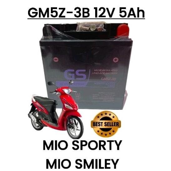 ''Terlaris" Aki Motor Yamaha Mio Sporty & Mio Smiley,, Aki Kering Gs Grand Supreme Gmz-3B 12V Ah Acc