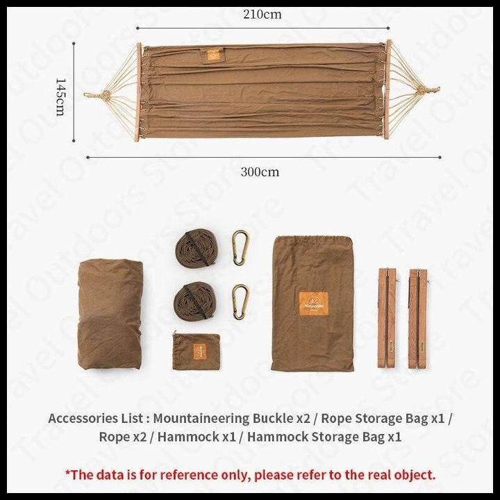 Best Seller Hammock Canvas Naturehike Nh21Dc001 Ayunan Gantung Camping Outdoor