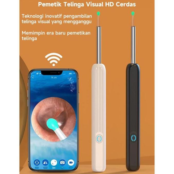 Pembersih telinga bayi korek kuping LED kamera WiFi hp korek kuping bayi pembersih kuping smart Non-