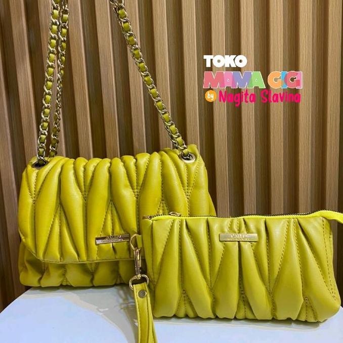 Produk Baru CALEP x TOKO MAMA GIGI Paket Bundling Tas Selempang Wanita + Dompet Shopee