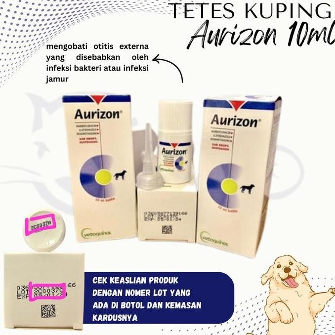 Produk Baru Aurizon Tetes Telinga Anjing 10ml - Obat Infeksi & Radang Telinga
