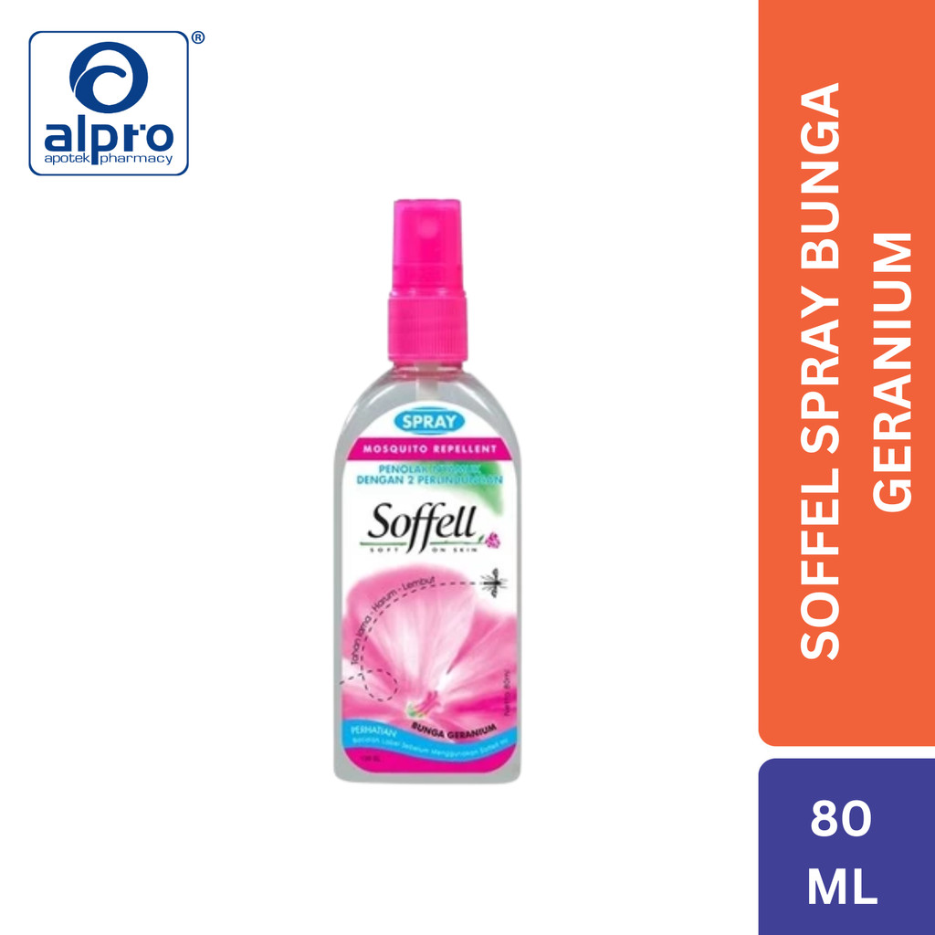 Soffel Spray Bunga Geranium 80Ml