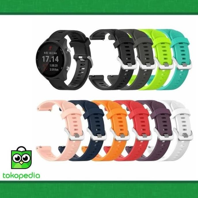 Produk Baru Strap Silikon Tali Jam Garmin Forerunner 245 / 245M Music Vivoactive 3 Original
