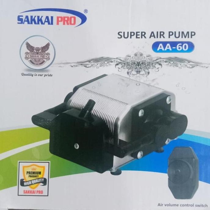 Mesin Aquarium Aerator Super Air Pump Aa-60 Sakkai Pro