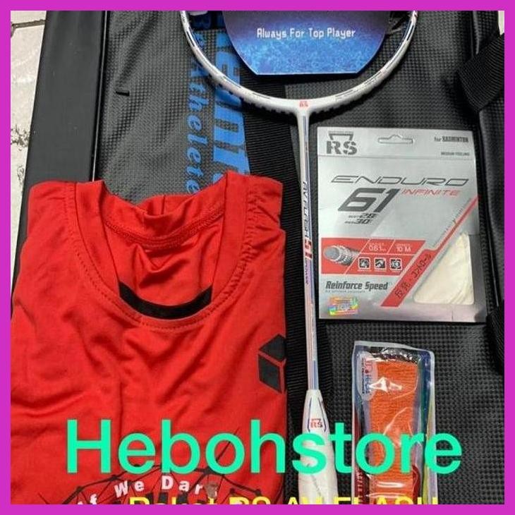 (OLAHRAGA) RAKET BADMINTON RS AV FLASH 51 POWER FULL SET KOMPLIT ORIGINAL SIAP KIRIM