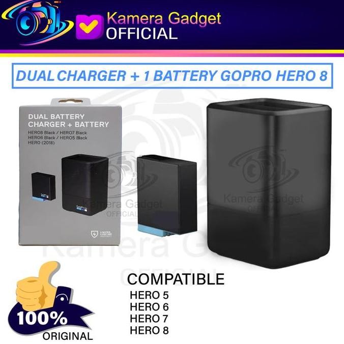 GOPRO HERO 8 DUAL CHARGER +1 BATTERY