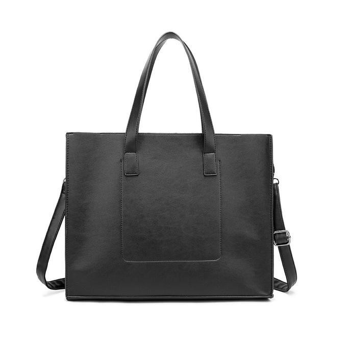Leather Concept VOSCA HITAM Tote bag Tas Selempang Kulit Tas Kulit Pria Tas Kerja Pria VOSCA BLACK h