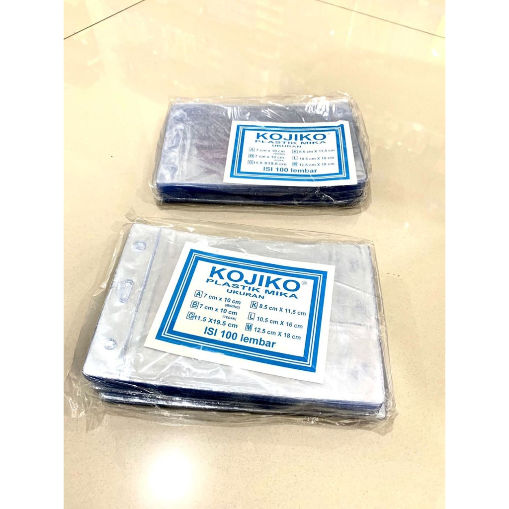 

100 Buah ID Card / Mika Cover / Plastik Name Tag KOJIKO ( 8,5x11,5)/ (16 x 10,5)