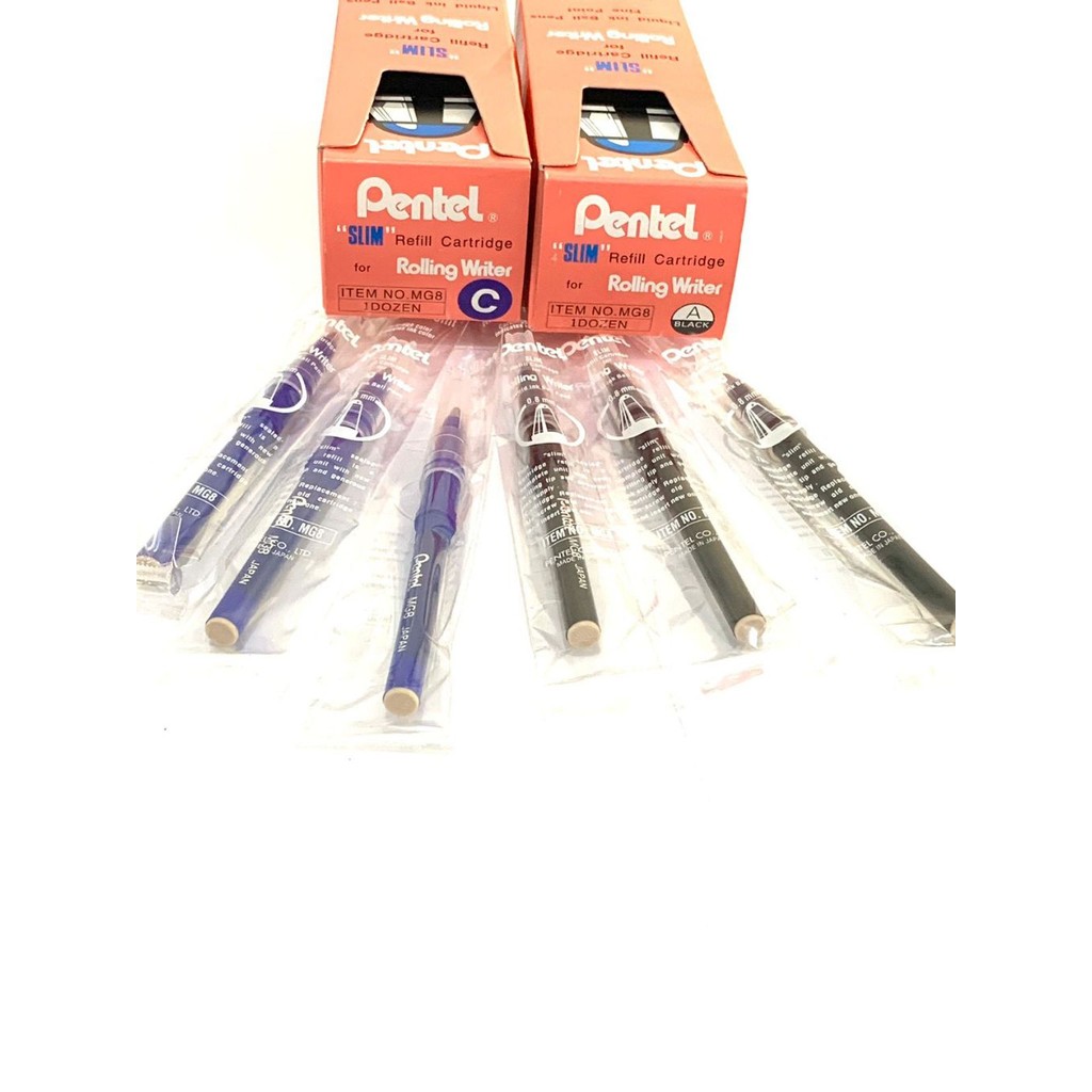 

(pcs) Isi Bolpen Pentel MG8 Hitam / Biru