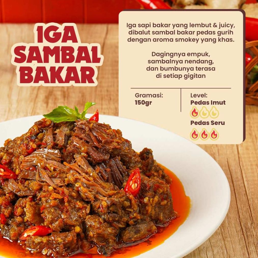 

Lahap Bareng | Iga Sapi Sambal Bakar Pedas | Makanan Lauk Instant Ready to Eat, Real Food, Halal, Praktis & Tanpa Pengawet