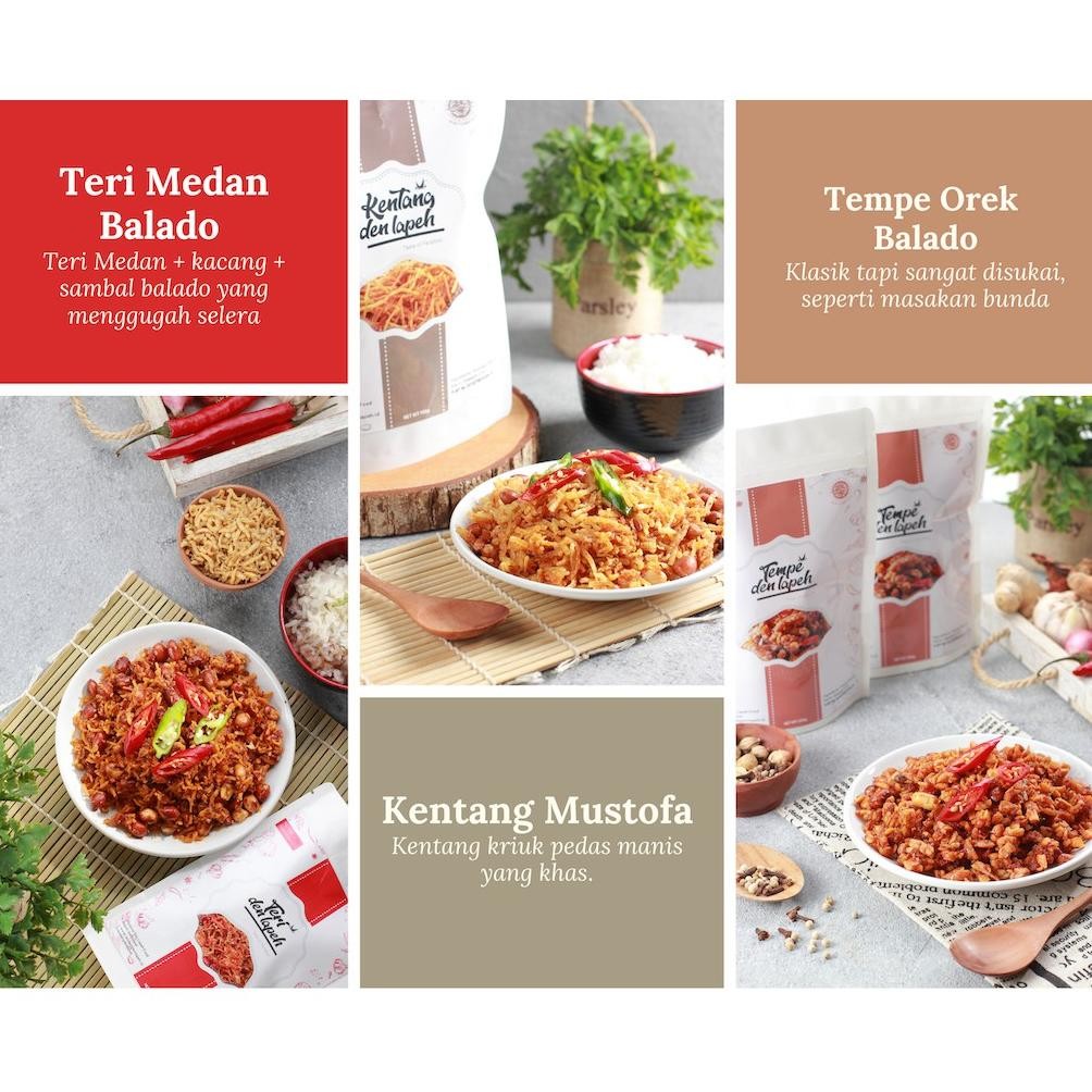 

PAKET HEMAT LAUK KERING BEST SELLER | KENTANG & TERI BALADO & OREK TEMPE