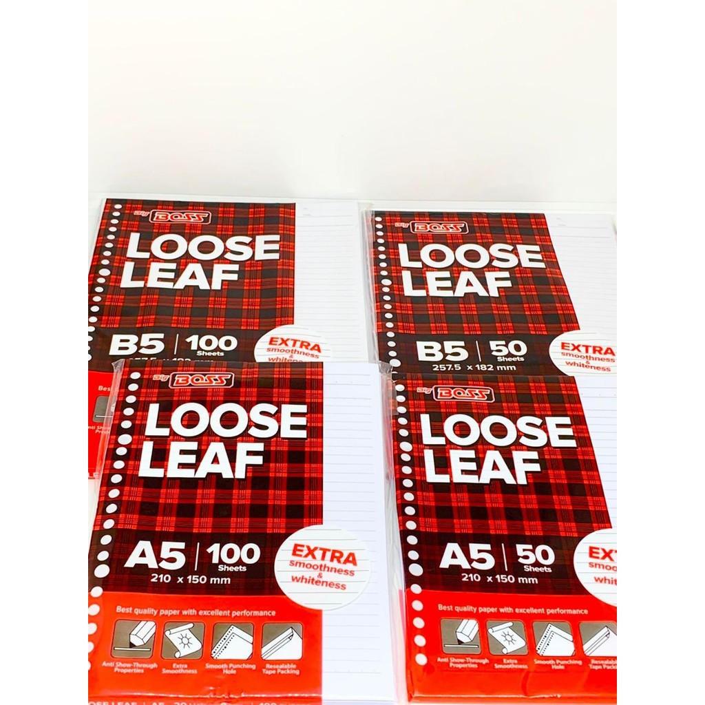 

Loose Leaf Big Boss A5 50 / A5 100 / B5 50 / B5 100 GARIS