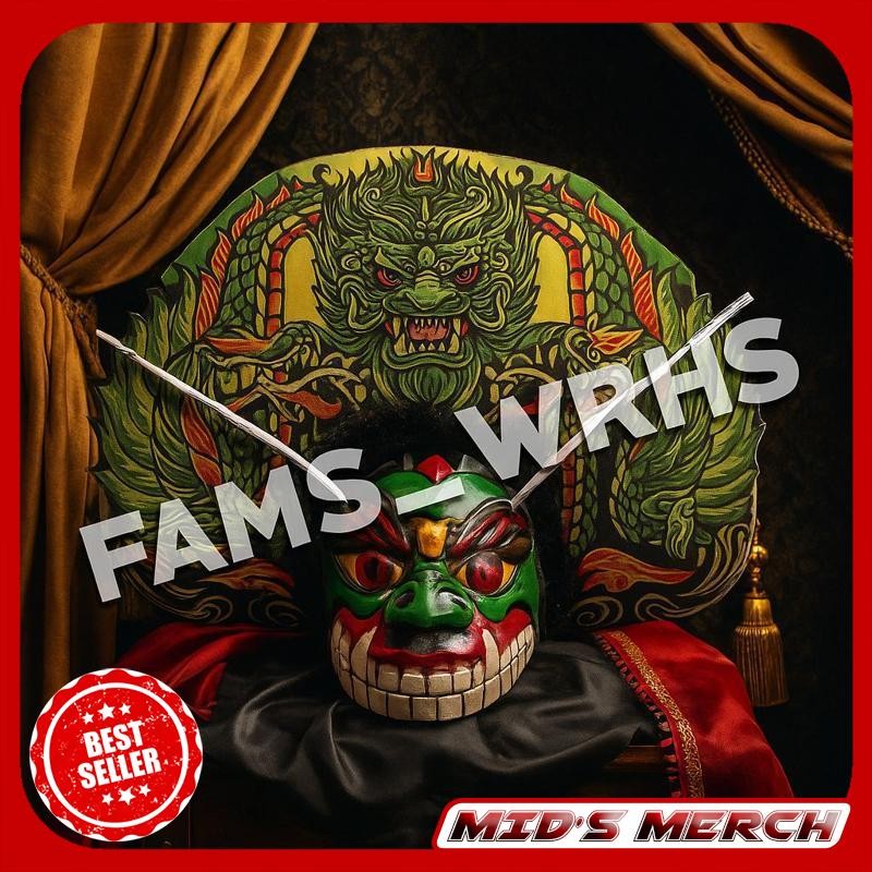 Bagus - Barongan Anak Ukuran Tanggung Spons Devil Barongan Spons Barongan Hijau Barongan Murah IH-57