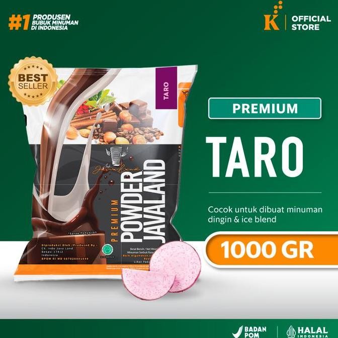 

baru javaland taro grande bubuk minuman 1kg - premium powder drink gula