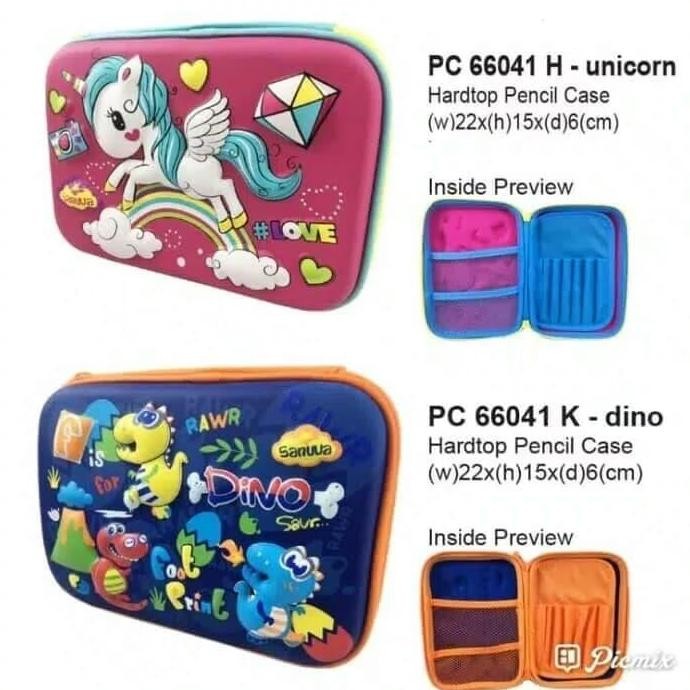 

Baru Tempat Pensil Hardtop 3D Sanwa Smiggle - Pencil Case Timbul Original Keren