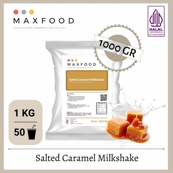

baru bubuk minuman salted caramel 1kg - milkshake powder rasa karamel premium
