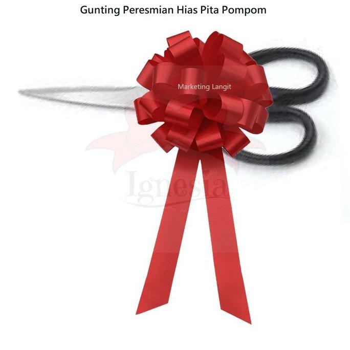 

Promo Gunting Hias Pita Pompom Peresmian Kantor Jadi Siap Pakai Custom Gunting & Pita Bahan Pita Plastik / Kertas Untuk Opening COD