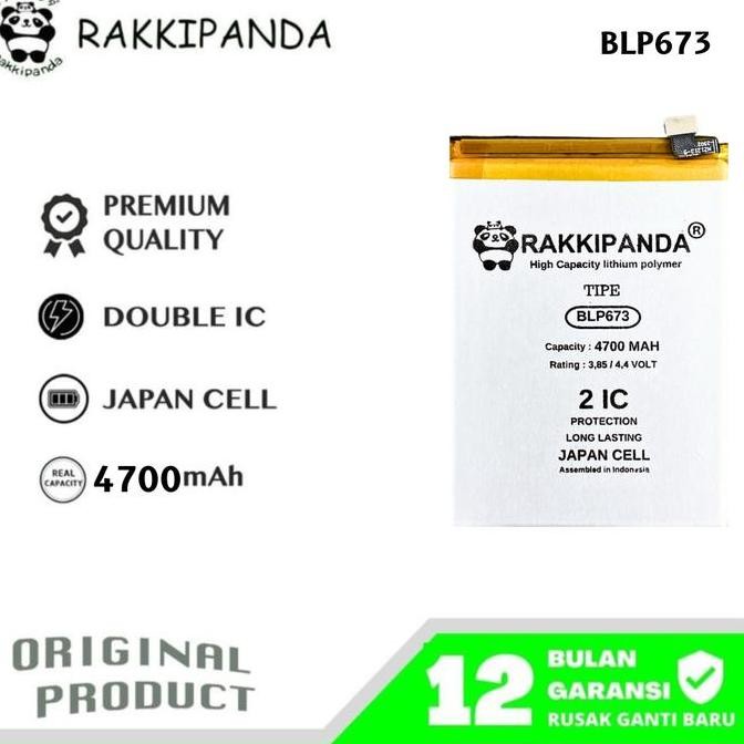SALE BATERAI RAKKIPANDA BLP673 FOR OPPO A3S A5 A5S A7 A12 A31 REALME C1 C2
