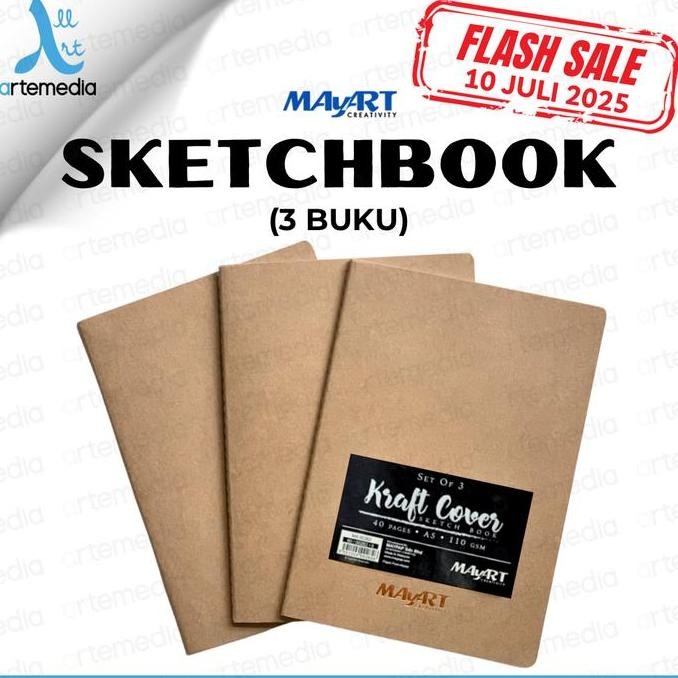 

Sale Mayart Sketchbook A5 Buku Sketsa 20 Lembar (X3 Buku)
