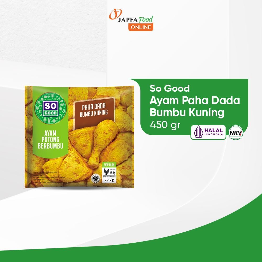

So Good Ayam Paha Dada Bumbu Kuning 450gr