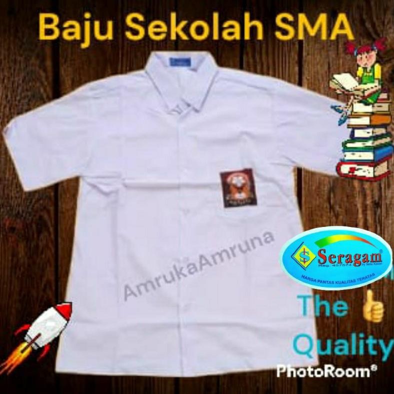 ''Terlaris" Seragam Baju Sma Laki Perempuan Seragam Sekolah Sma Lengan Pendek Murah