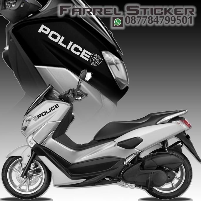 TERMURAH STIKER STICKER POLICE NMAX
