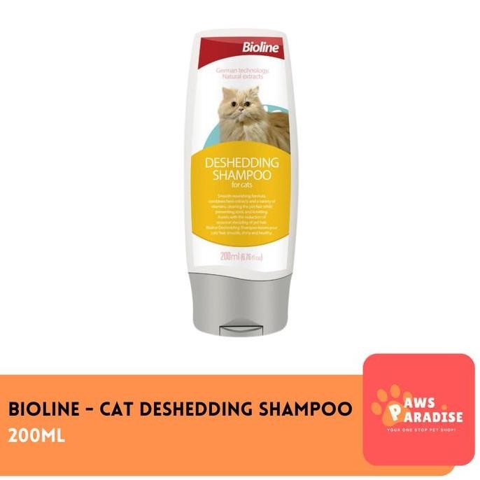 BIOLINE Cat Deshedding Shampoo 200ml / Shampoo Kucing Bulu Rontok