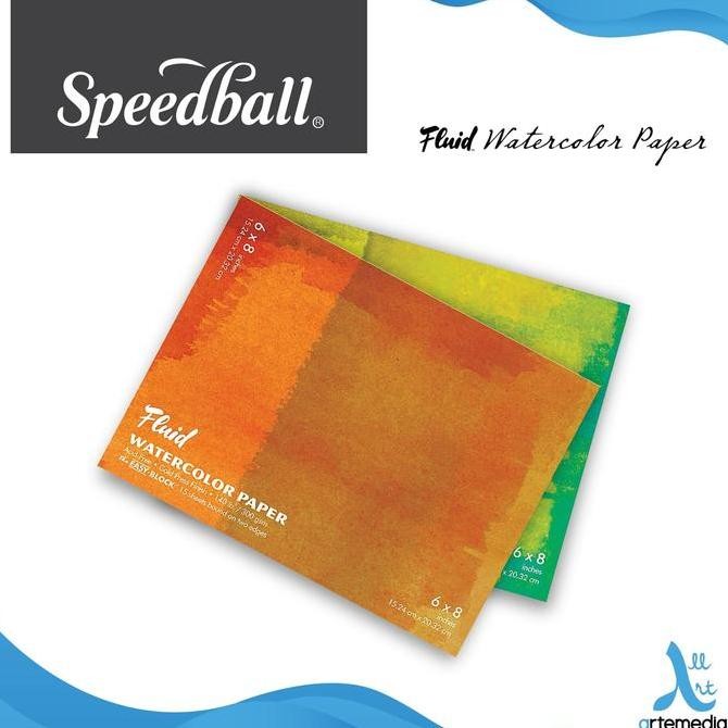 

Sale Kertas Cat Air Fluid Speedball 6'X8' Watercolor Paper Blocks